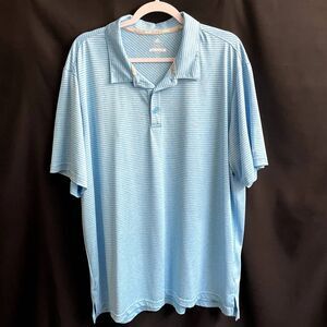 Men's Adidas Golf Polo in Blue Stripes Size 2XL